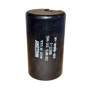 Mallory 330 VAC 85577-1 Capacitor 855771 235-8304K-04 135 MFD Made in USA